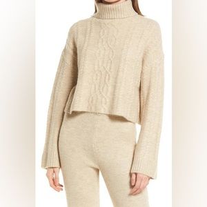 TURTLENECK BEIGE OATMEAL MEDIUM HEATHER